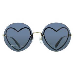 Marc Jacobs Round Shape 59MM  Acetate Sunglasses With Gold Hearts For Wo…
